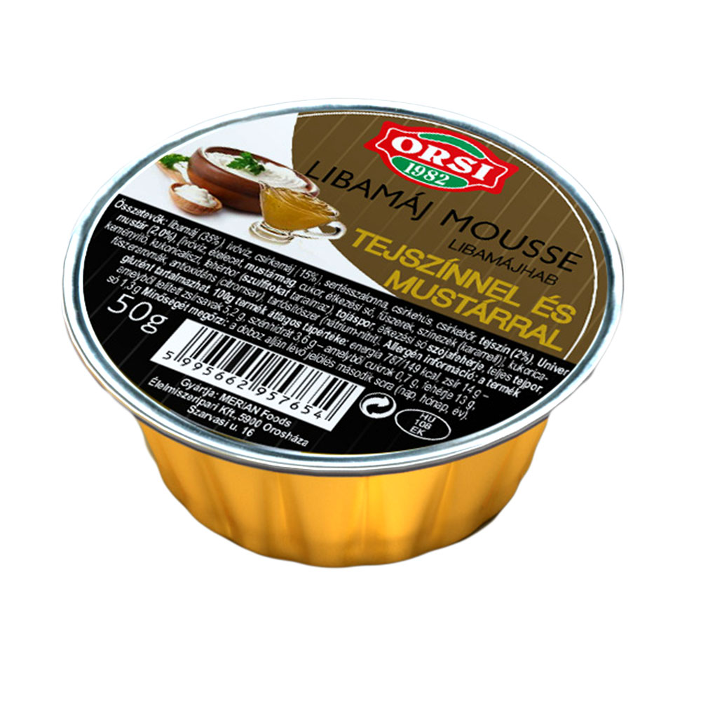 ORSI Libamáj Mousse Tejszínnel és Mustárral 50g